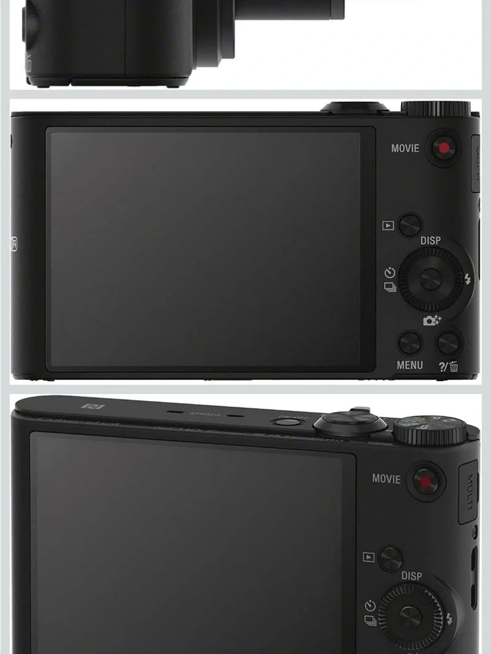 Sony DSC WX350 Cyber shot Black Compact Digital Camera with 20x Optical G Lens